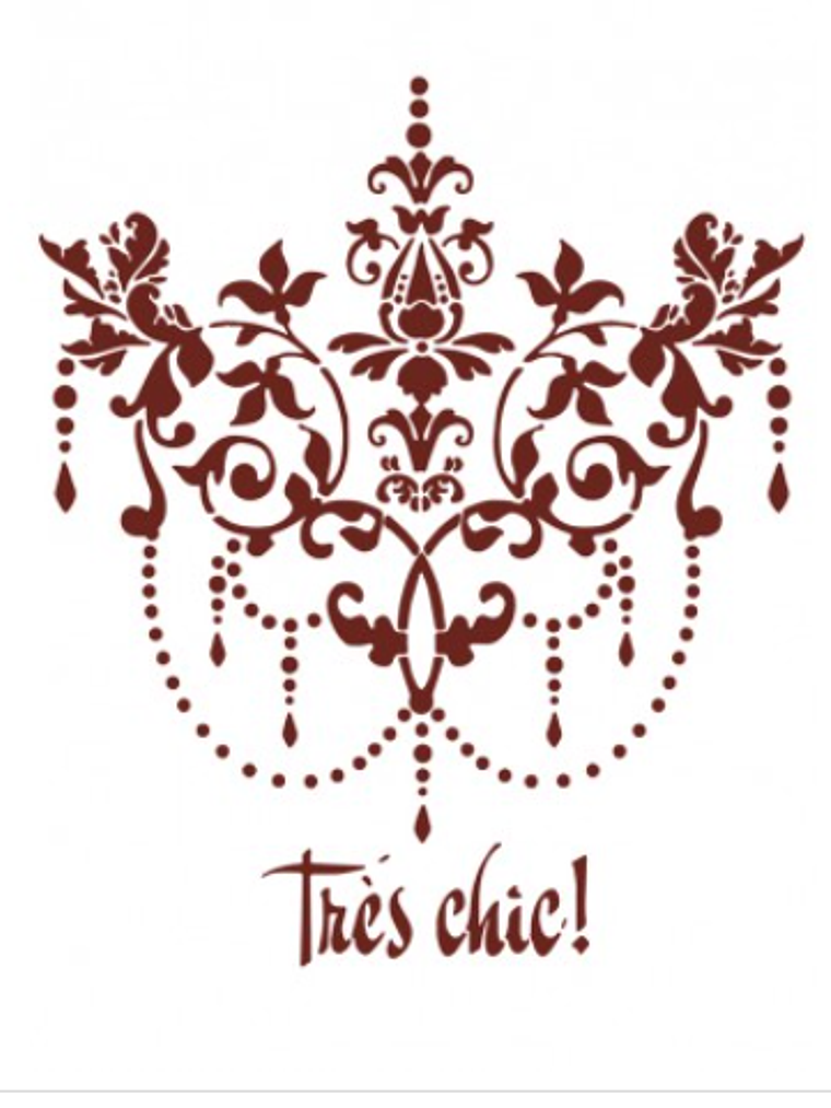 MISS STENCILS 24x35cm trés chic 1