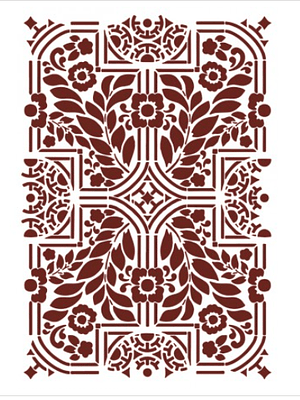 MISS STENCILS 24x35cm abstrato