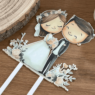 Topo de casamento noivos