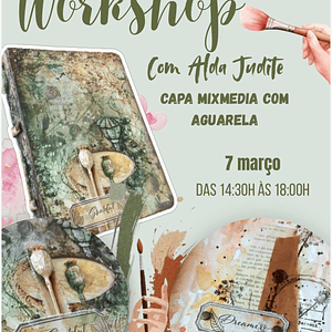 Workshop Capa mixmedia aguarela