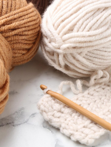 Lãs e fios de algodão