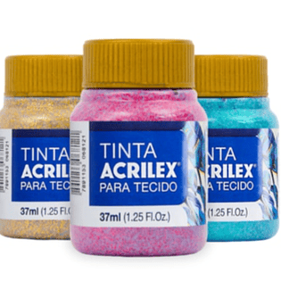 Tinta Tecido Glitter
