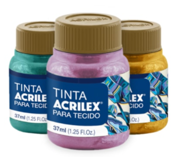 Tinta Tecido Metalizada