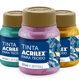 Tinta Tecido Metalizada