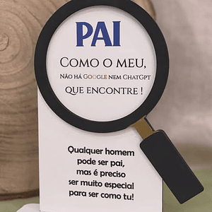 Placa do google para o dia do Pai