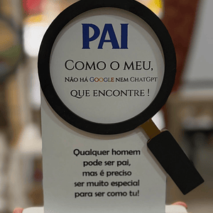 Placa do google para o dia do Pai