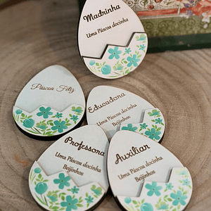 ovo da páscoa com gravação a laser