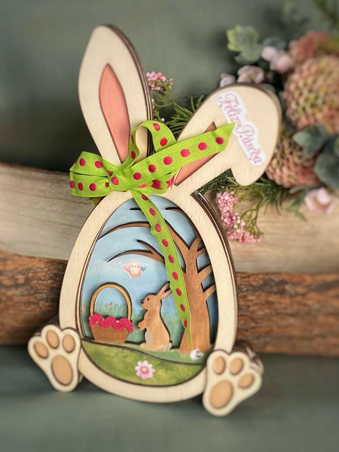 Feliz Páscoa Ovo 3D 1