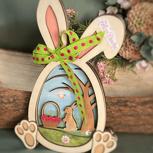 Feliz Páscoa Ovo 3D