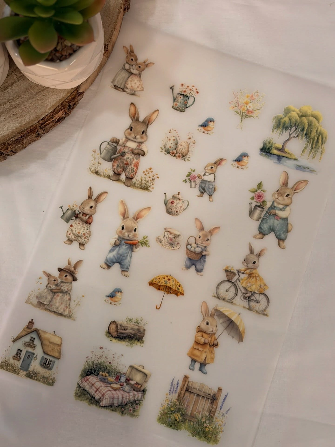 transfer coelhos 30 x 23 cm 1