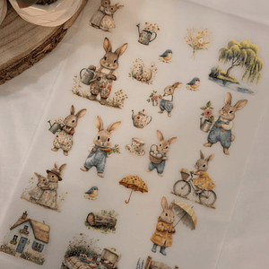 transfer coelhos 30 x 23 cm