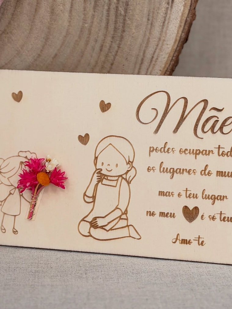 Placa personalizada para o dia da Mãe 1