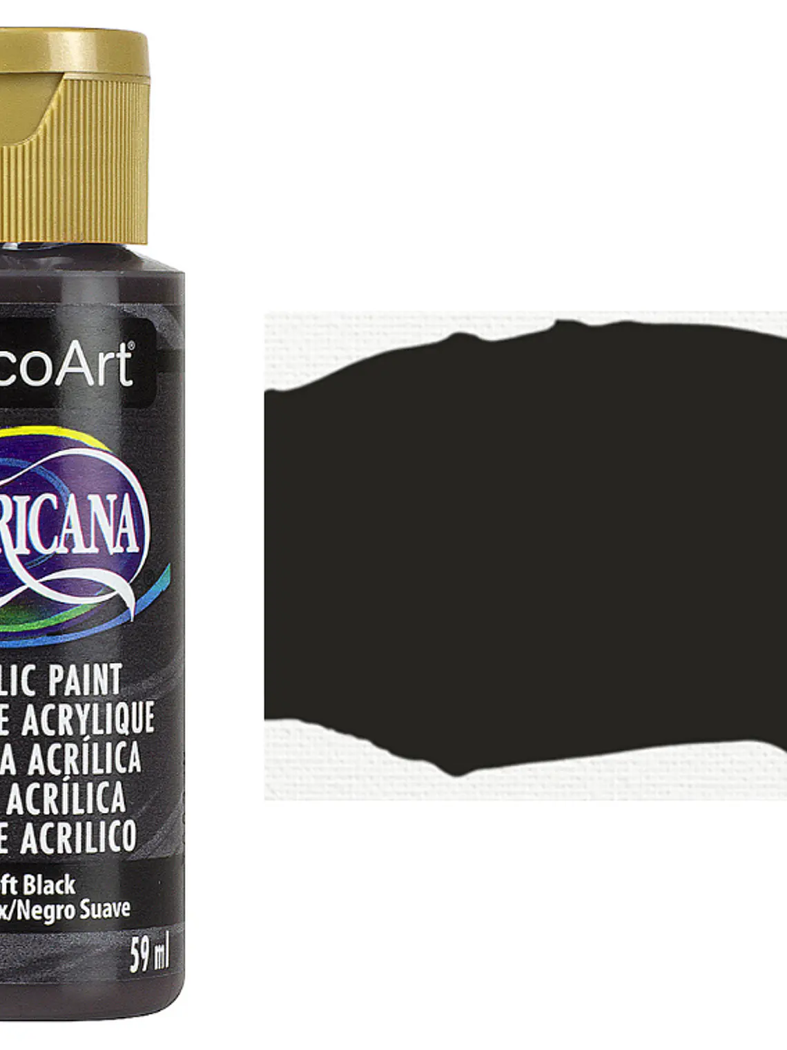 TINTA SOFT BLACK AMERICANA 59ml 1