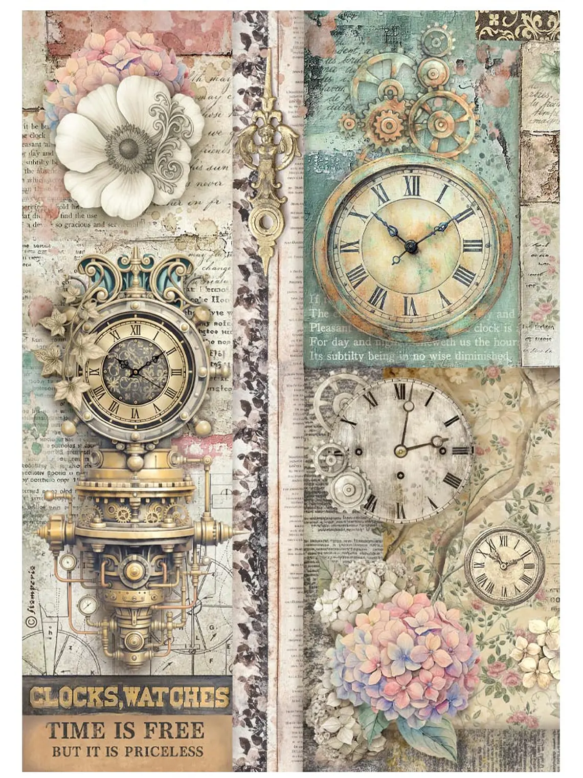 Clock, watches Time is free-A4  1