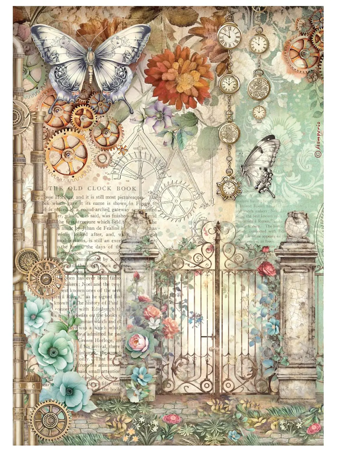  Gardens of Time portón y mariposa- A4 1