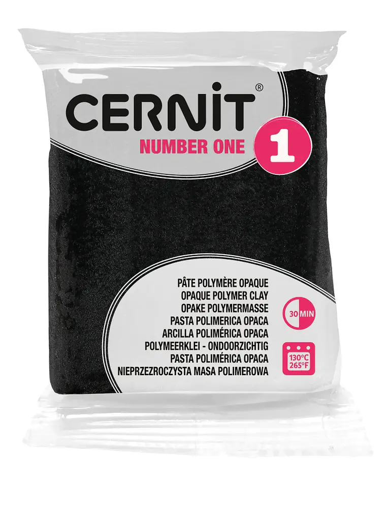 Cernit Polymer Clay – preto N°1 -  56g 3