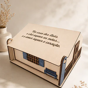 Caixa para guardar chá | casa dos avós 