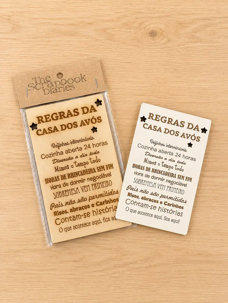 Placa regra da casa dos avós  1