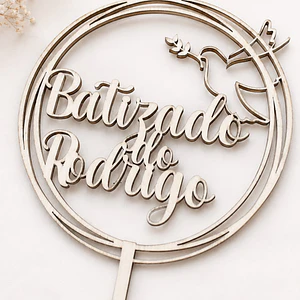 Topo de bolo batizado