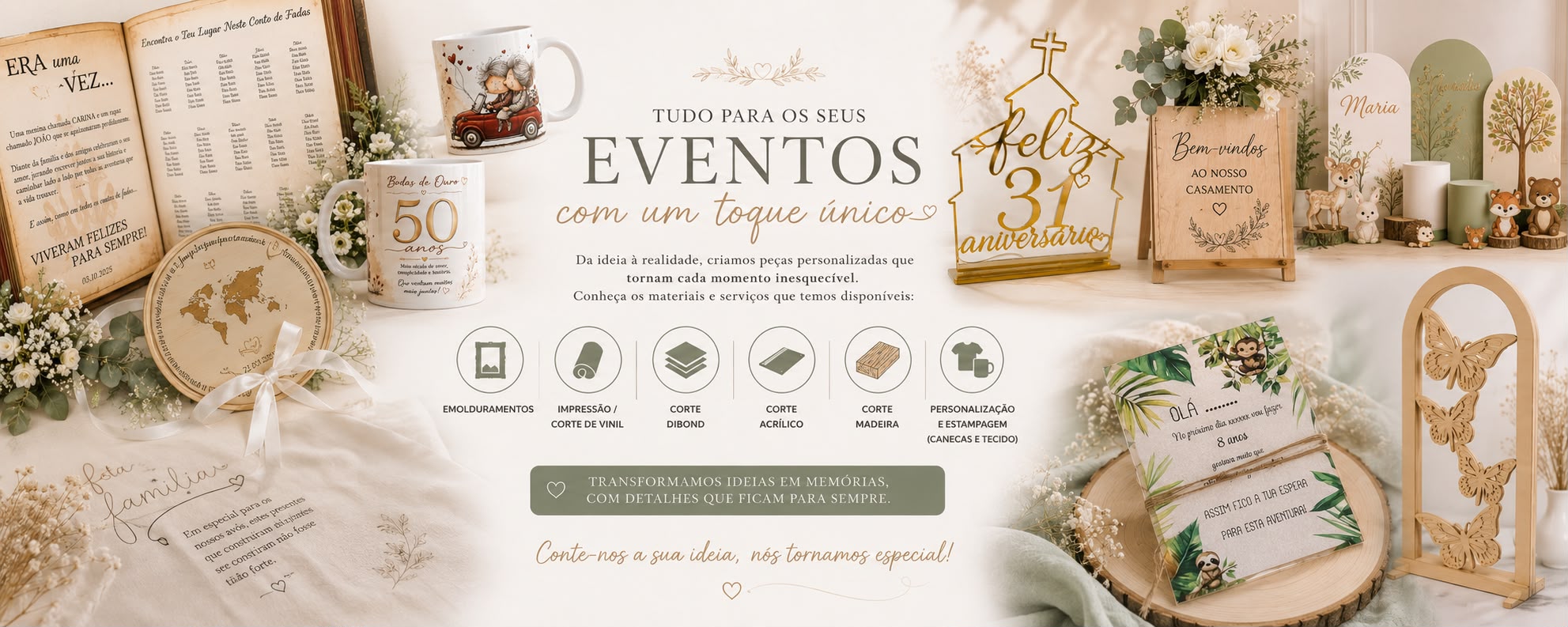 Personalizações diversas - Eventos 