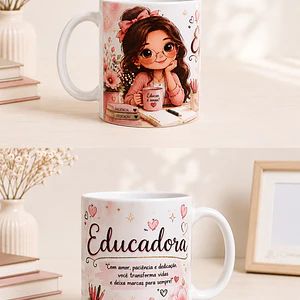 Caneca personalizada educadora