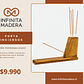 Porta Inciensos Artesanal de Madera Natural — Infinita Madera - Miniatura 2