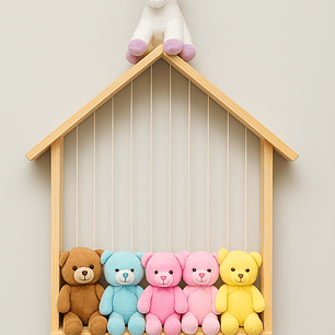 Repisa Montessori para Peluches – Infinita Madera