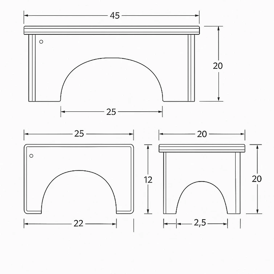Infinita Madera - Taburete Digestivo 2