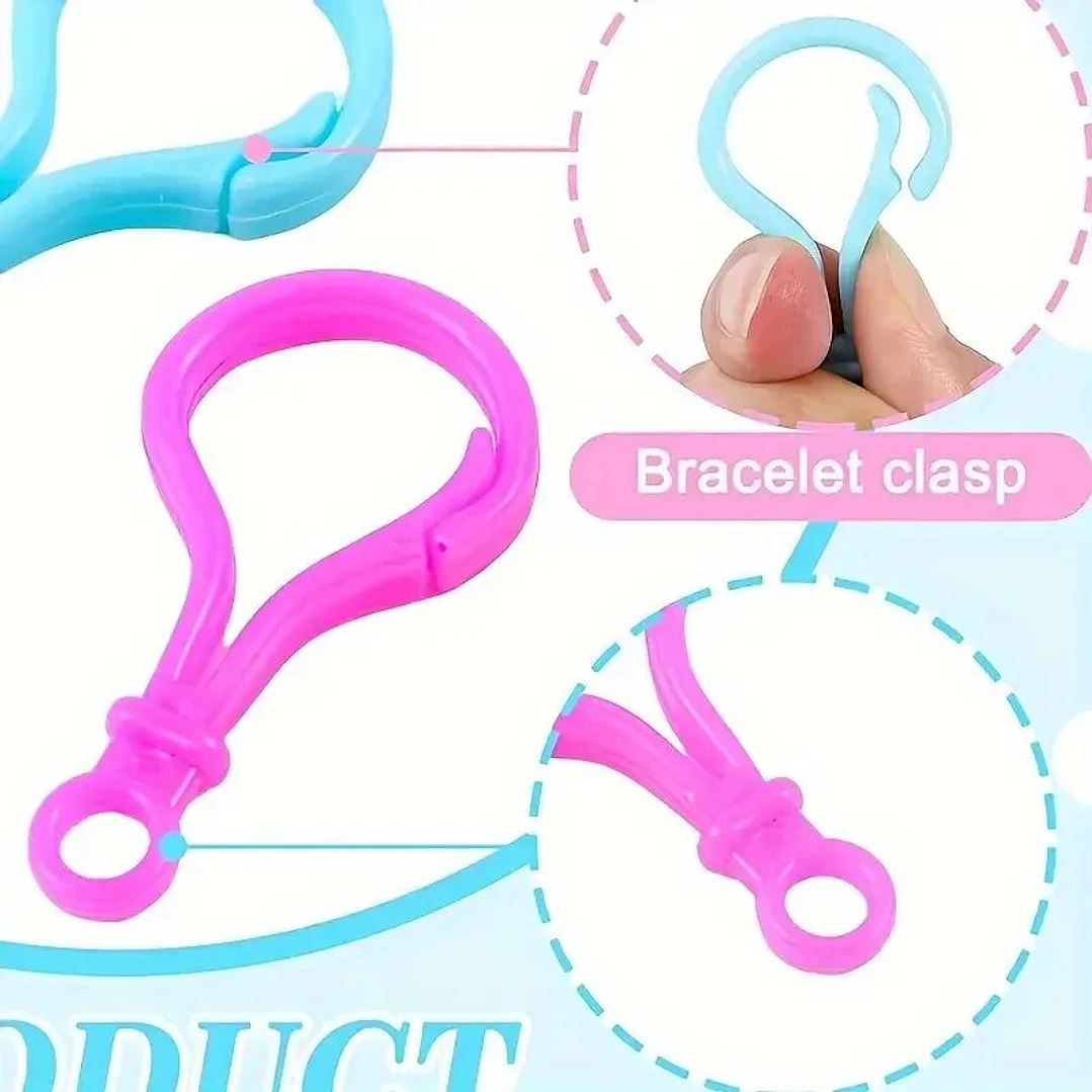 Gancho de plásticos coloridos 5unid. para llaveros 4