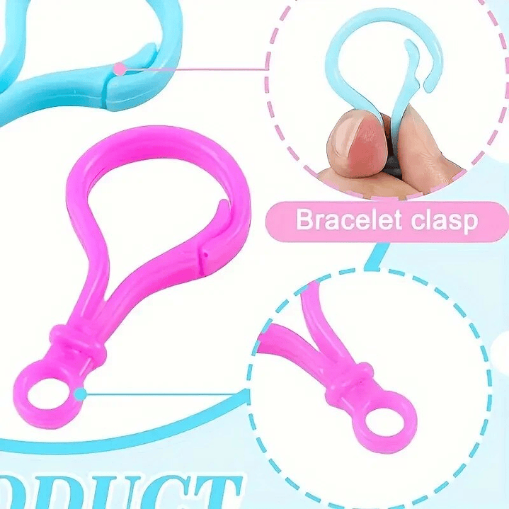 Gancho de plásticos coloridos 5unid. para llaveros 4