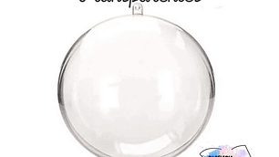 Esferas Acrílicas Transparentes 10 unid.