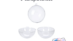 Esferas Acrílicas Transparentes 10 unid.