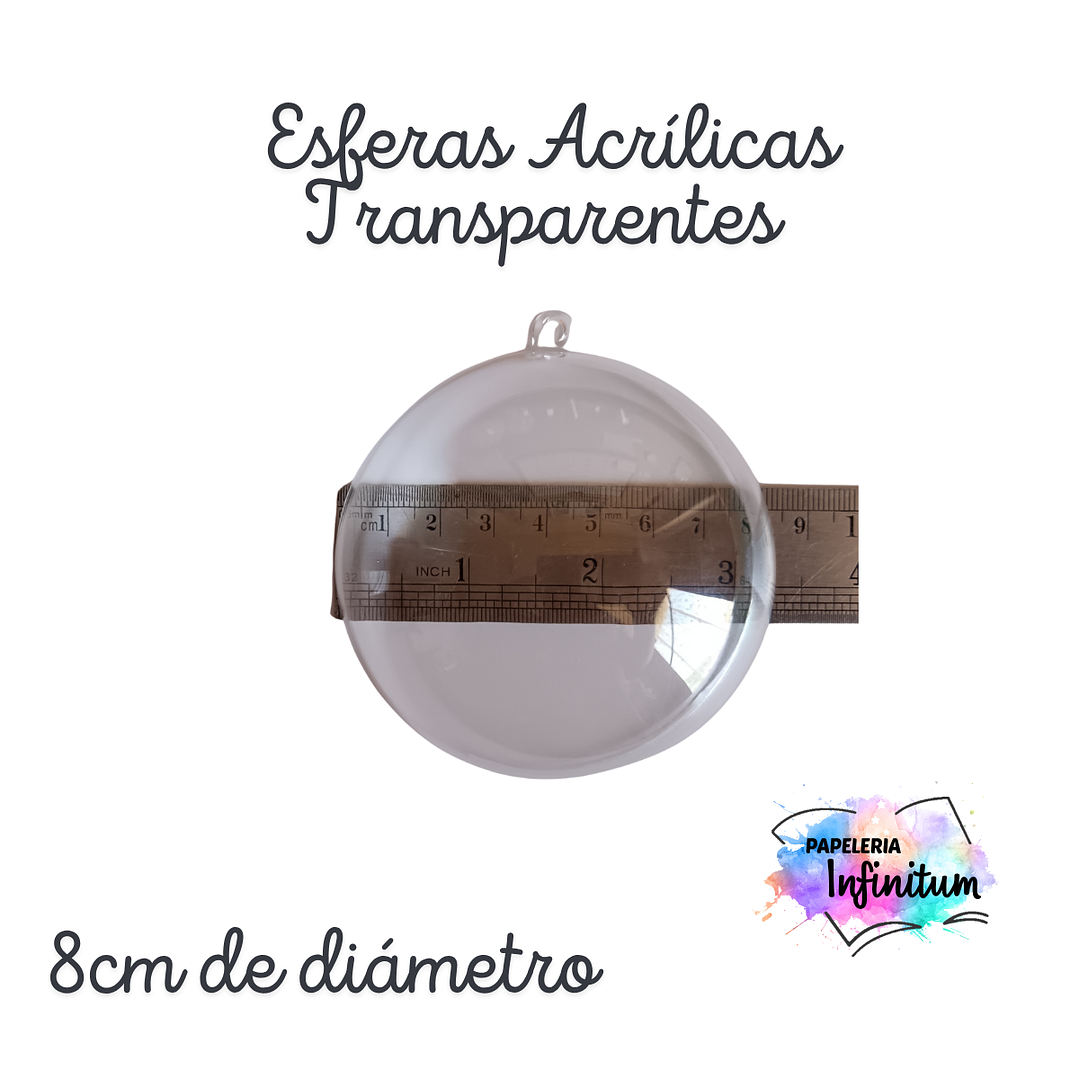 Esferas Acrílicas Transparentes 10 unid. 3