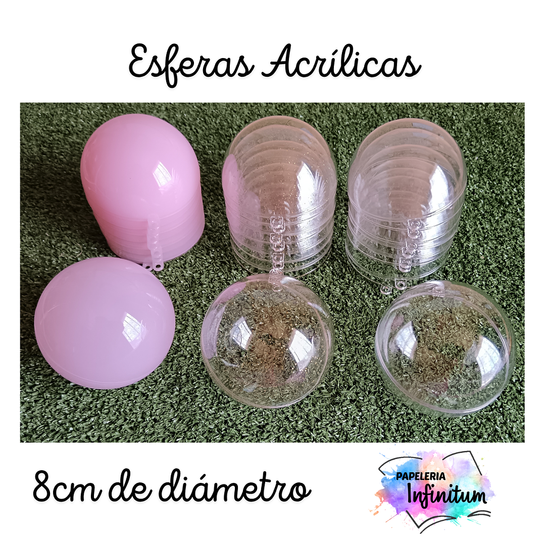 Esferas Acrílicas Transparentes 10 unid. 7
