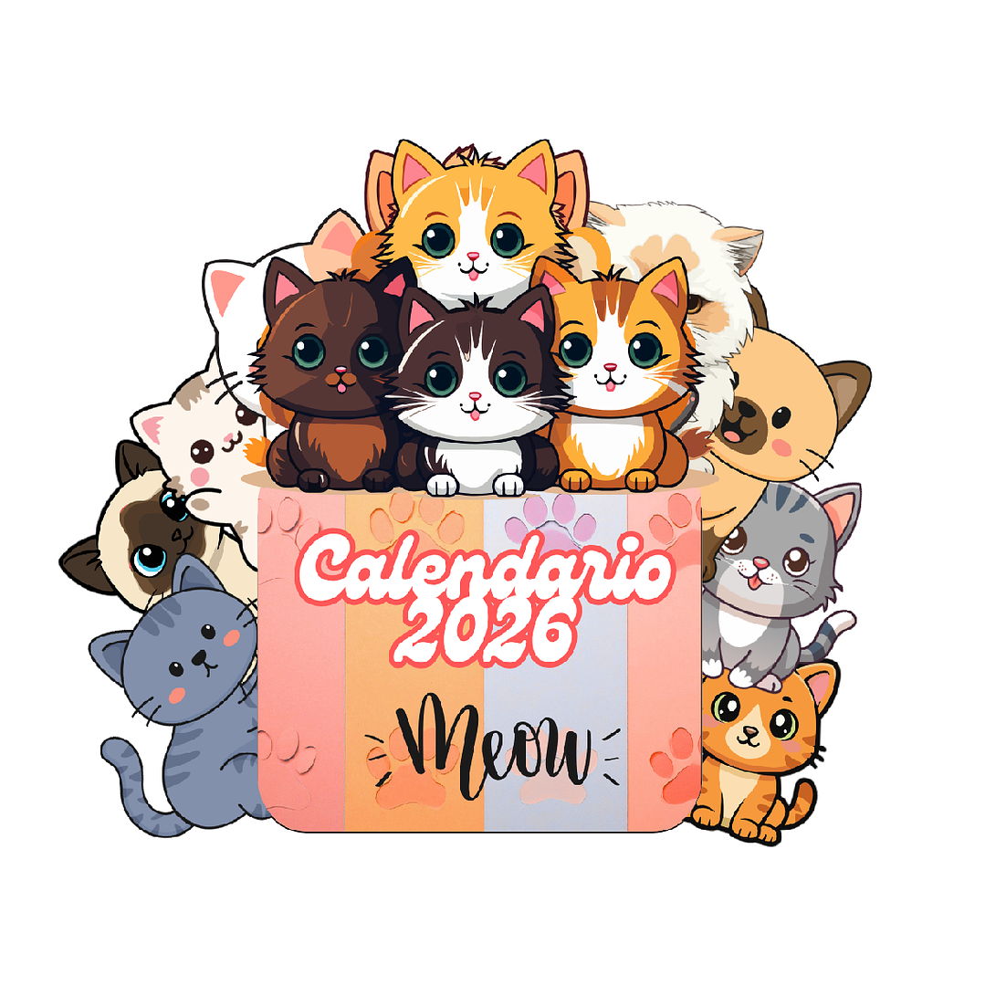 ARCHIVO CALENDARIO ESCRITORIO 2026 - GATITOS 1