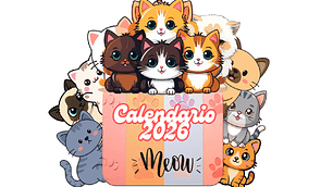 ARCHIVO CALENDARIO ESCRITORIO 2026 - GATITOS