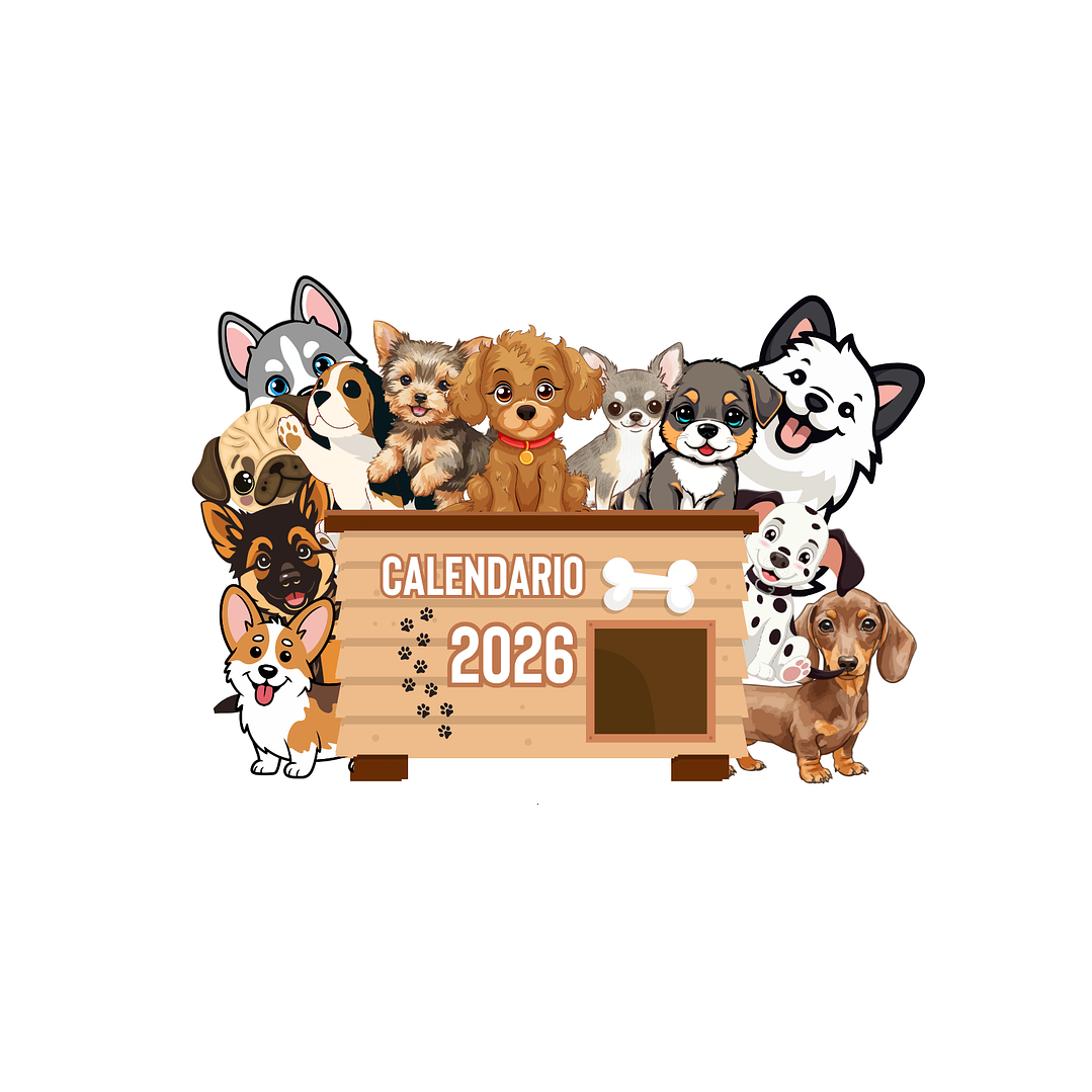 ARCHIVO CALENDARIO ESCRITORIO 2026 - PERRITOS 1