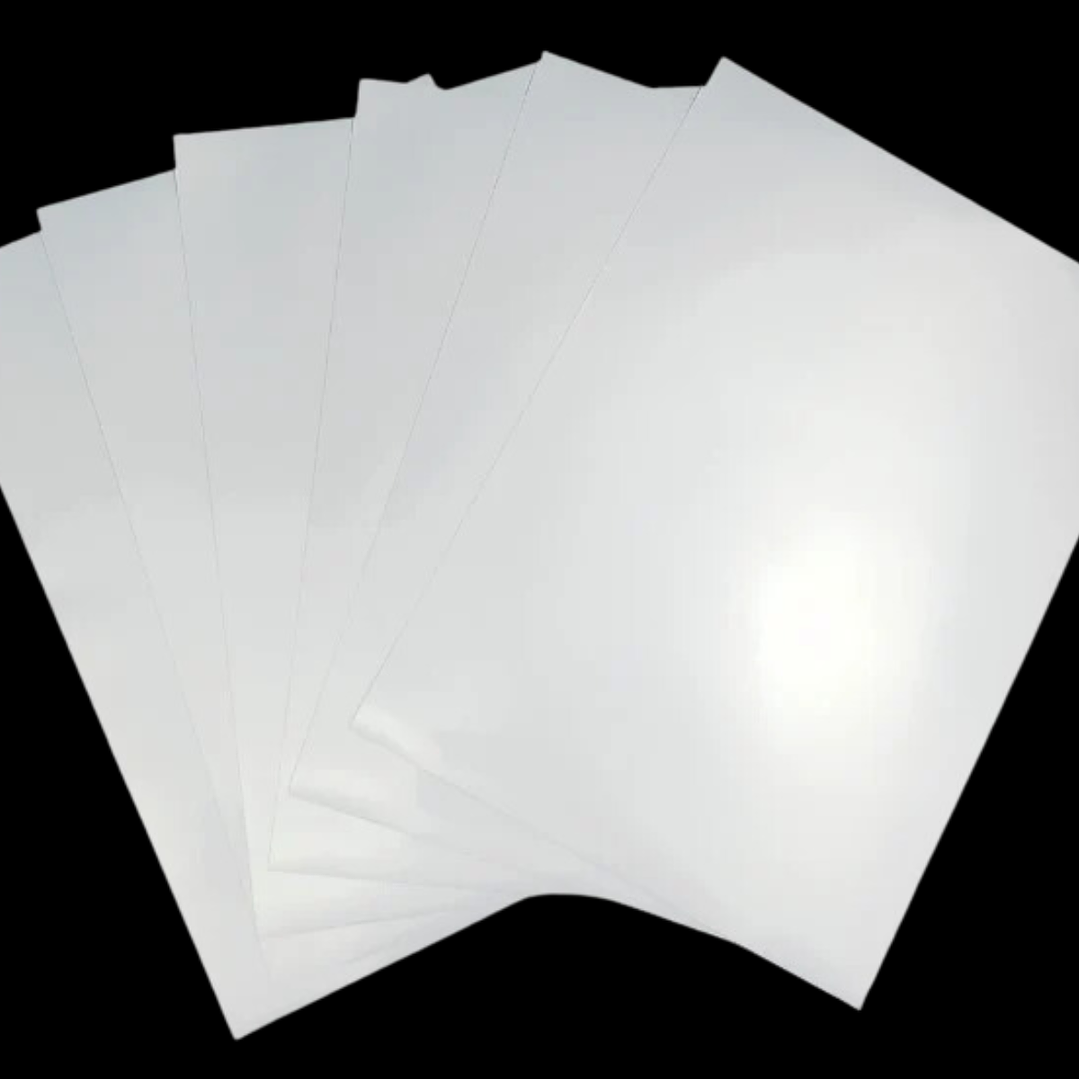 Vinilo Adhesivo imprimible blanco A4 2