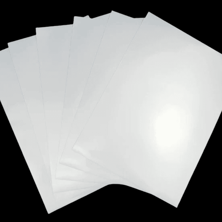 Vinilo Adhesivo imprimible blanco A4 2