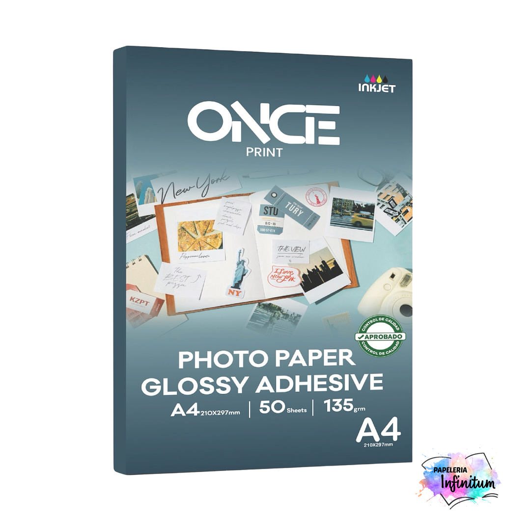 Papel Fotográfico Adhesivo 50 Hojas 4