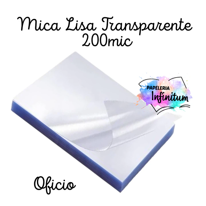 Micas Transparante Lisa 200mic (10 unid) 2