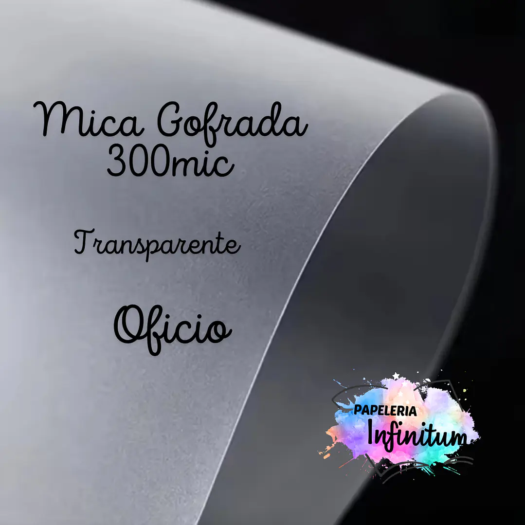 Micas Gofrada Transparente 300mic (10 unid) 2