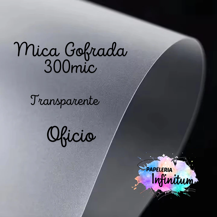Micas Gofrada Transparente 300mic (10 unid) 2