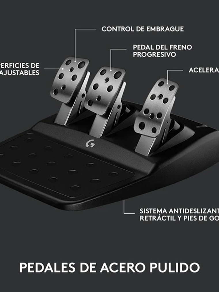 Volante de Carreras Logitech G923 TRUEFORCE con Pedales 2