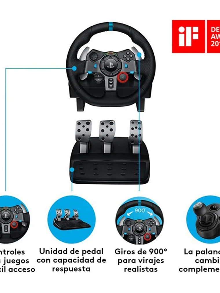 Volante de Carreras Logitech G29 Driving Force + Pedales 2