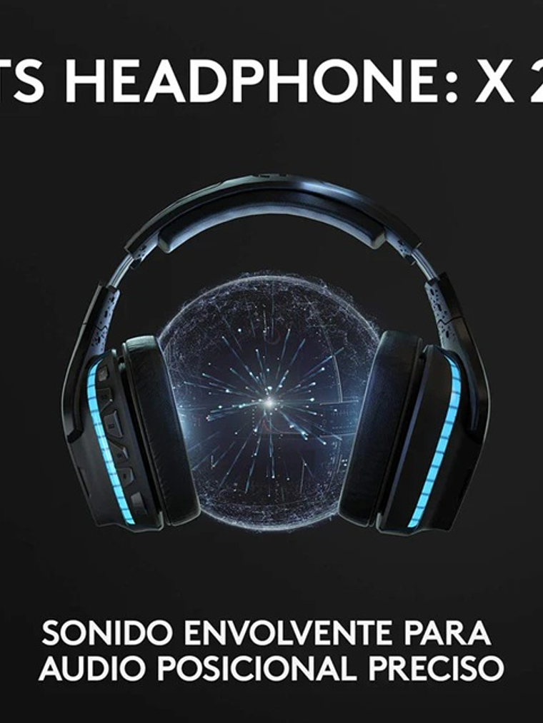 Diadema Gamerlogitech G935, Inalámbrica 7.1/Rgb Lightsync 3