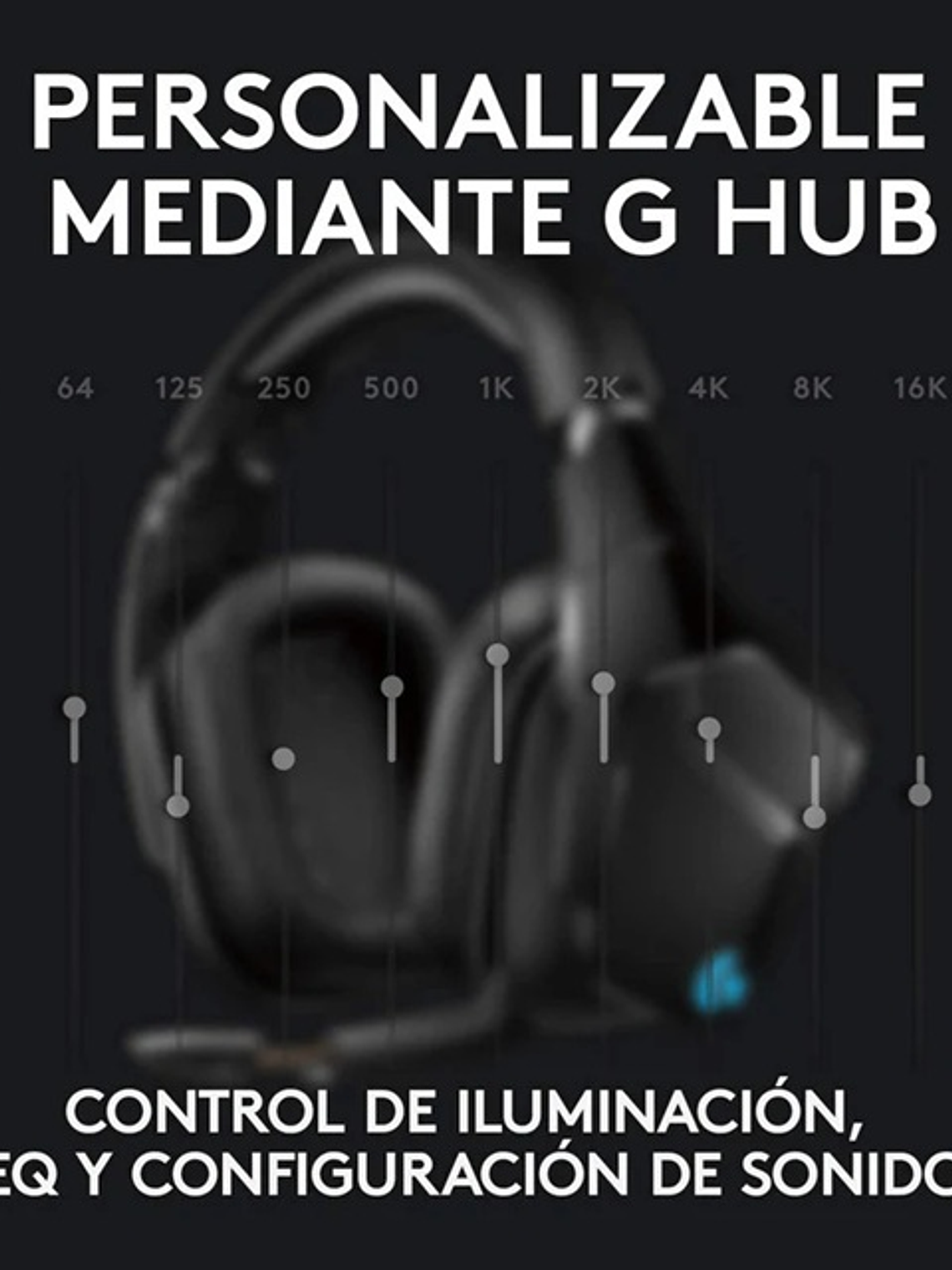 Diadema Gamerlogitech G935, Inalámbrica 7.1/Rgb Lightsync 4