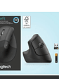 Mouse Ergonómico Vertical Logitech Lift Left, Inalámbrico, Zurdo - Miniatura 4