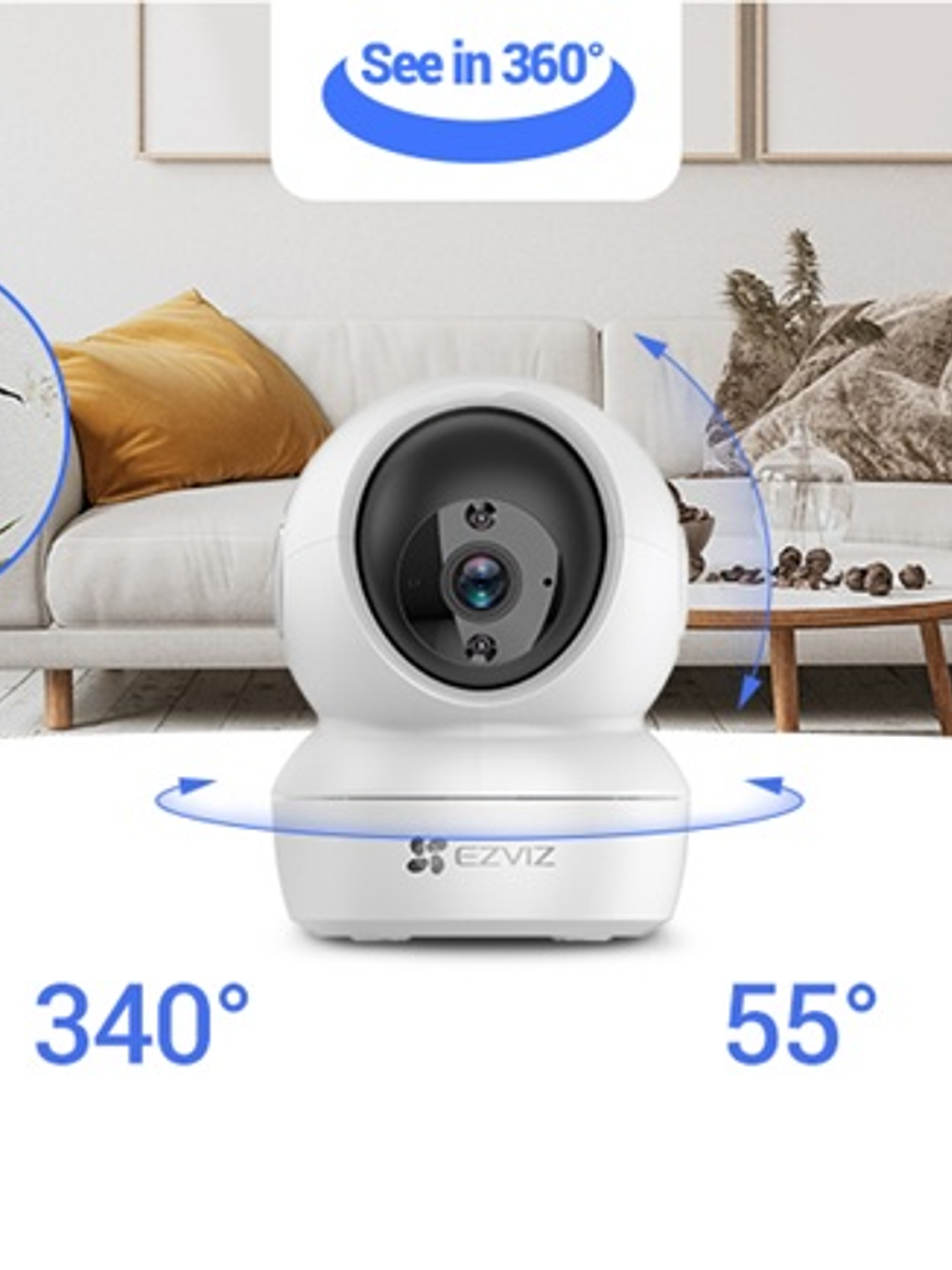 Cámara EZVIZ H6c  PRO+ Memoria MicroSD 128 GB 4