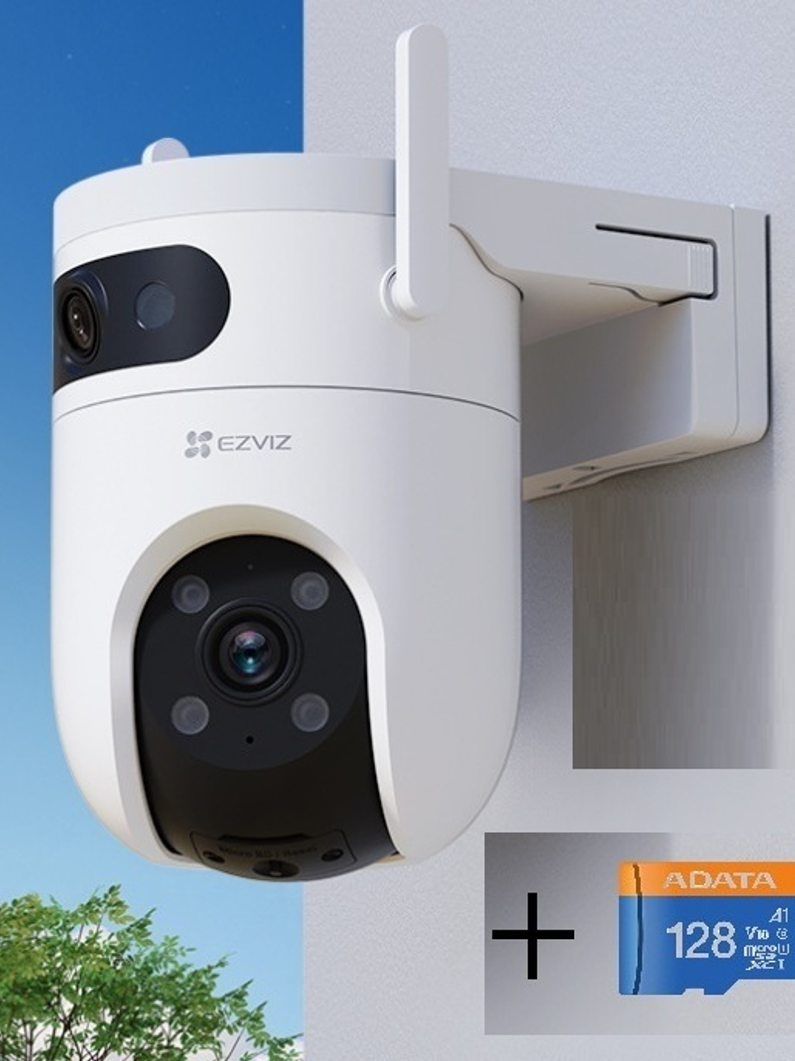 Cámara EZVIZ H9c Dual 3K + Memoria MicroSD 128GB 1